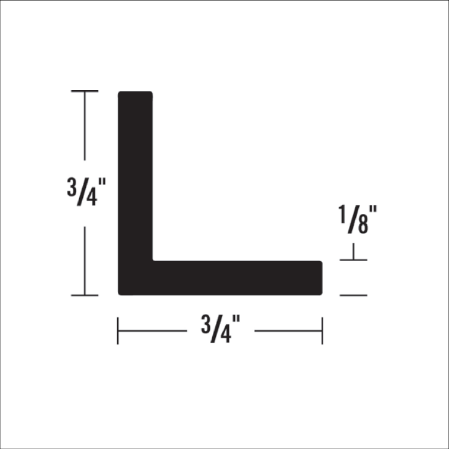 3151 - 3/4” EQUAL ANGLE | Powerhold | Quality Floor Installation Products